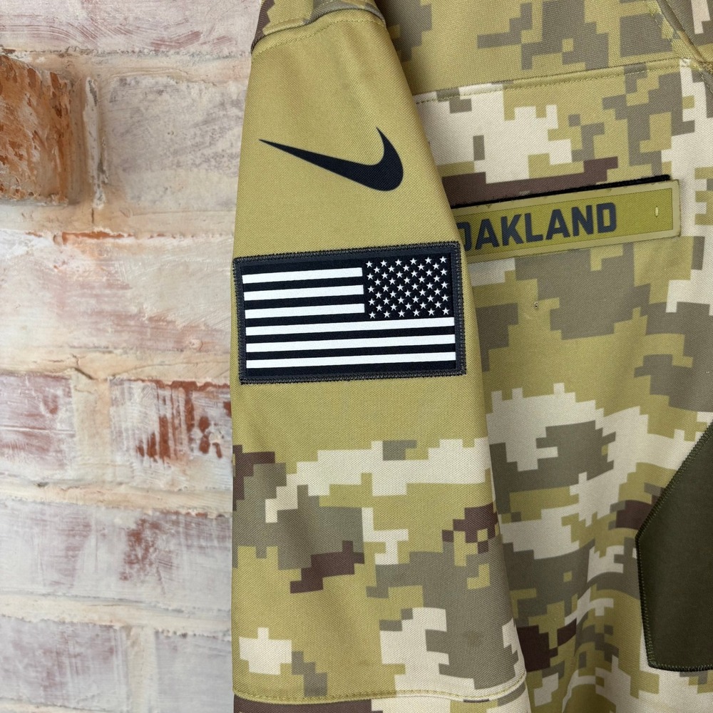 Nike Oakland Raiders Derek Carr #4 Salute To Service Jersey XL Camo NFL - Picture 5 of 9